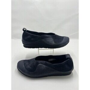 Arche France Blue Suede Leather Slip On Loafers Size 6